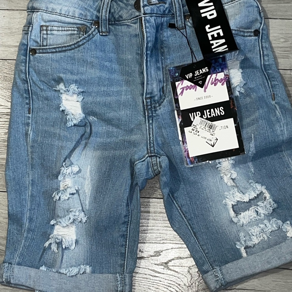 Men's Blue Denim Shorts